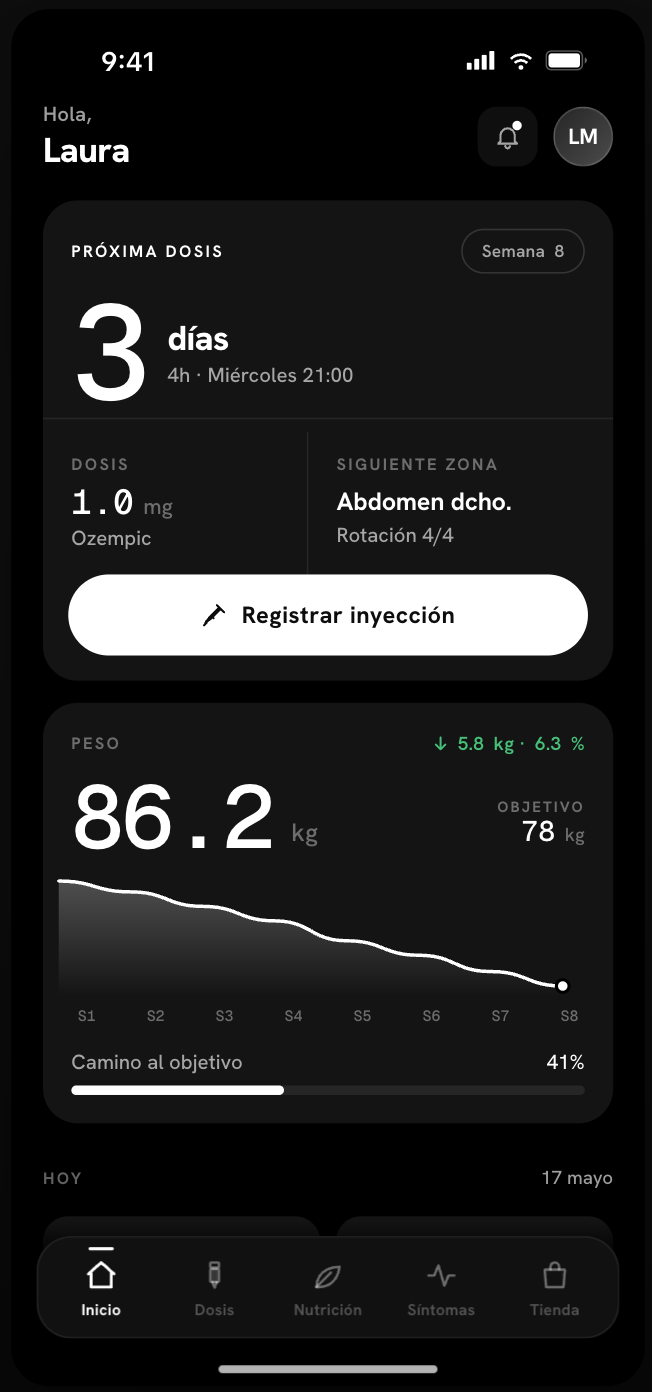 Pantalla principal de dailyer